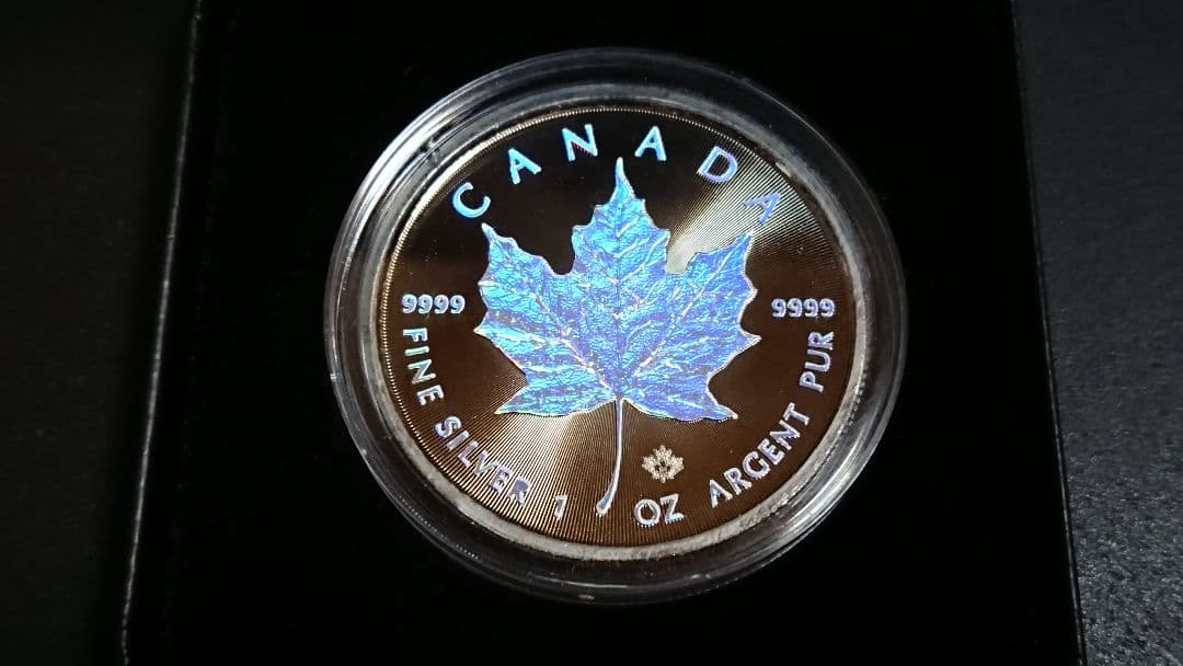 浩*一様 メイプルリーフ・ホログラムコイン (シルバープルーフ) 500枚