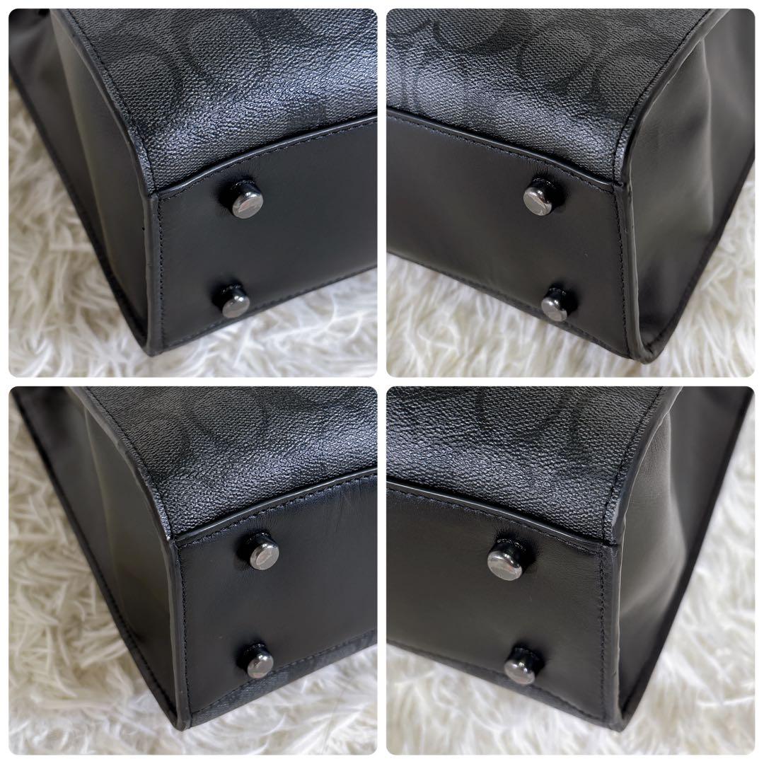 極美品】COACH グラハム ジップブリーフ 2way ビジネスバッグ 黒