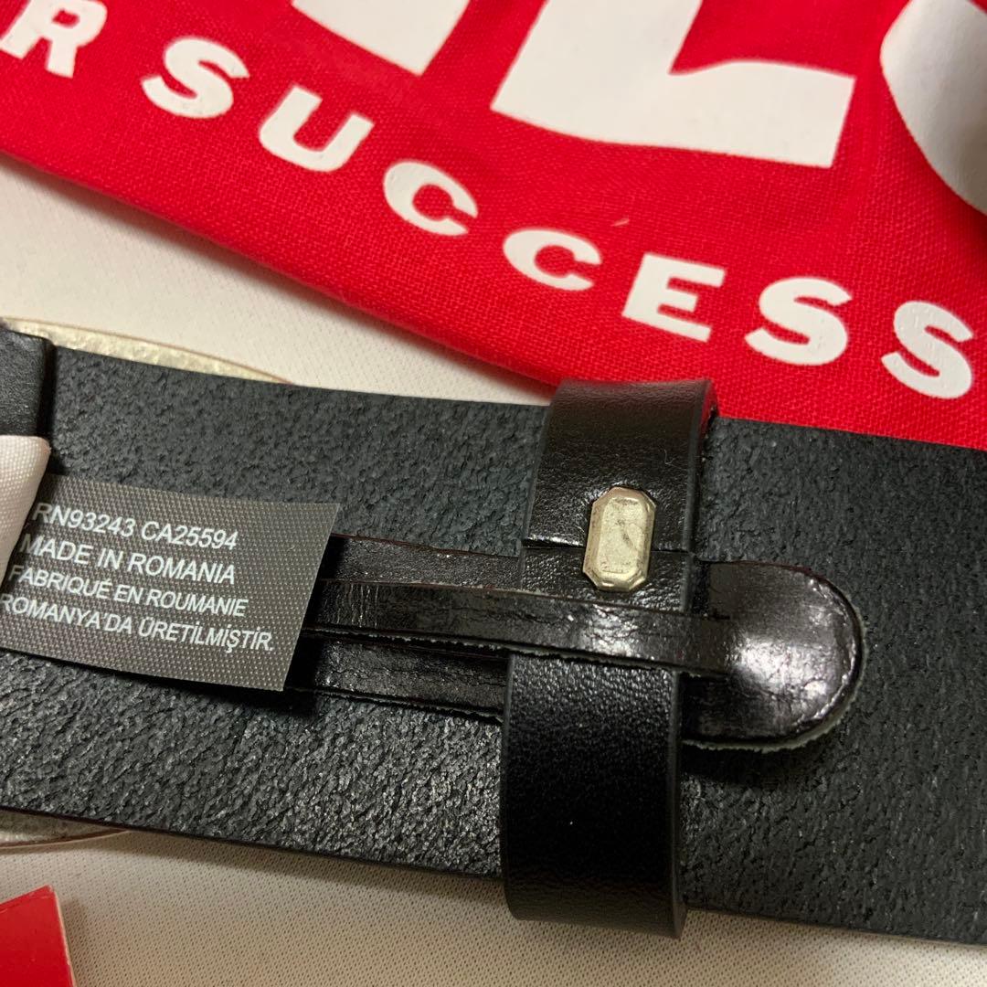 洗練されたデザイン DIESEL　Dロゴベルト　B -1DR　ブラック　95