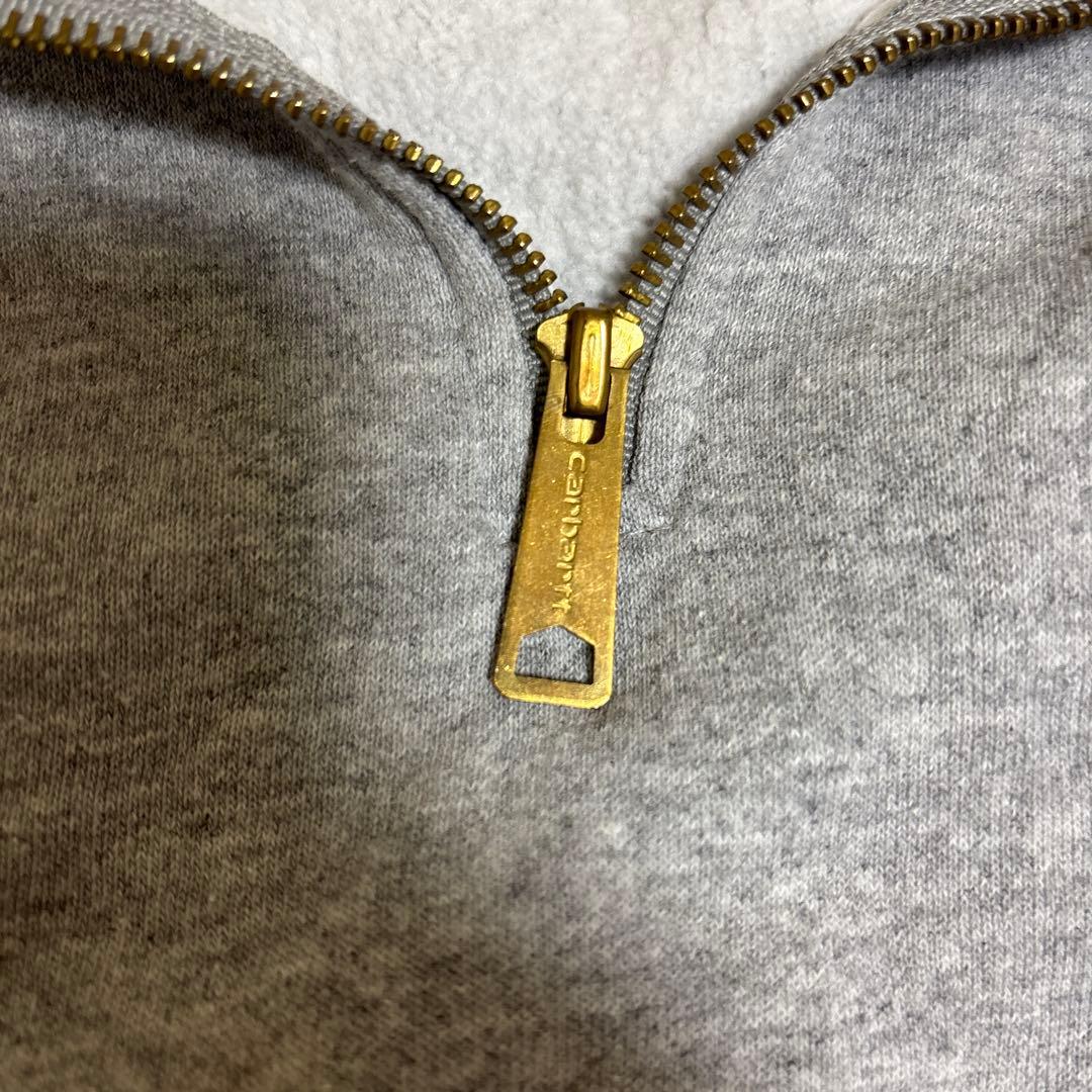 Carhartt グレー ジップアップ スウェット
