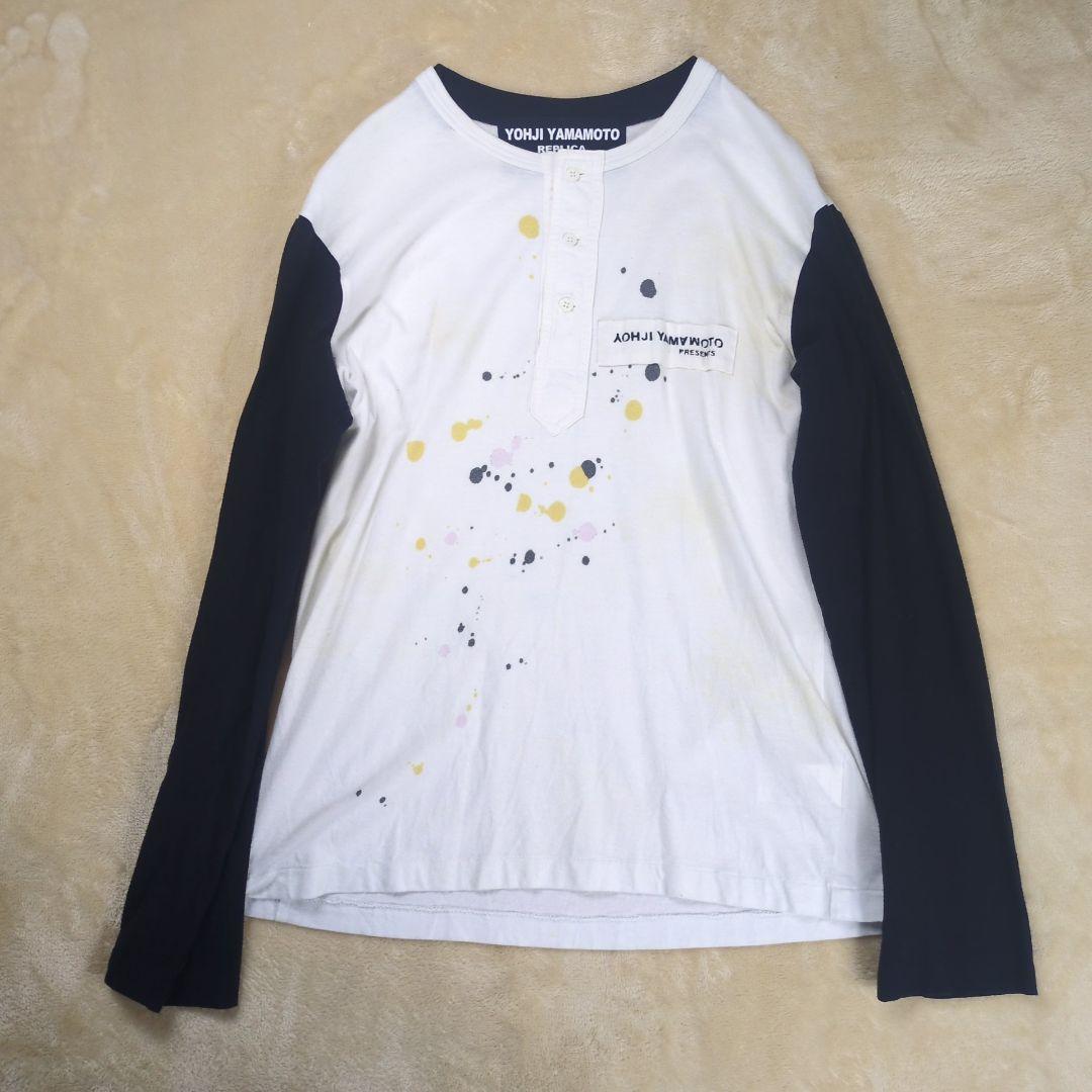 希少】ヨウジヤマモトプールオム 08SS 敗残兵期 復刻 プリント ロンT