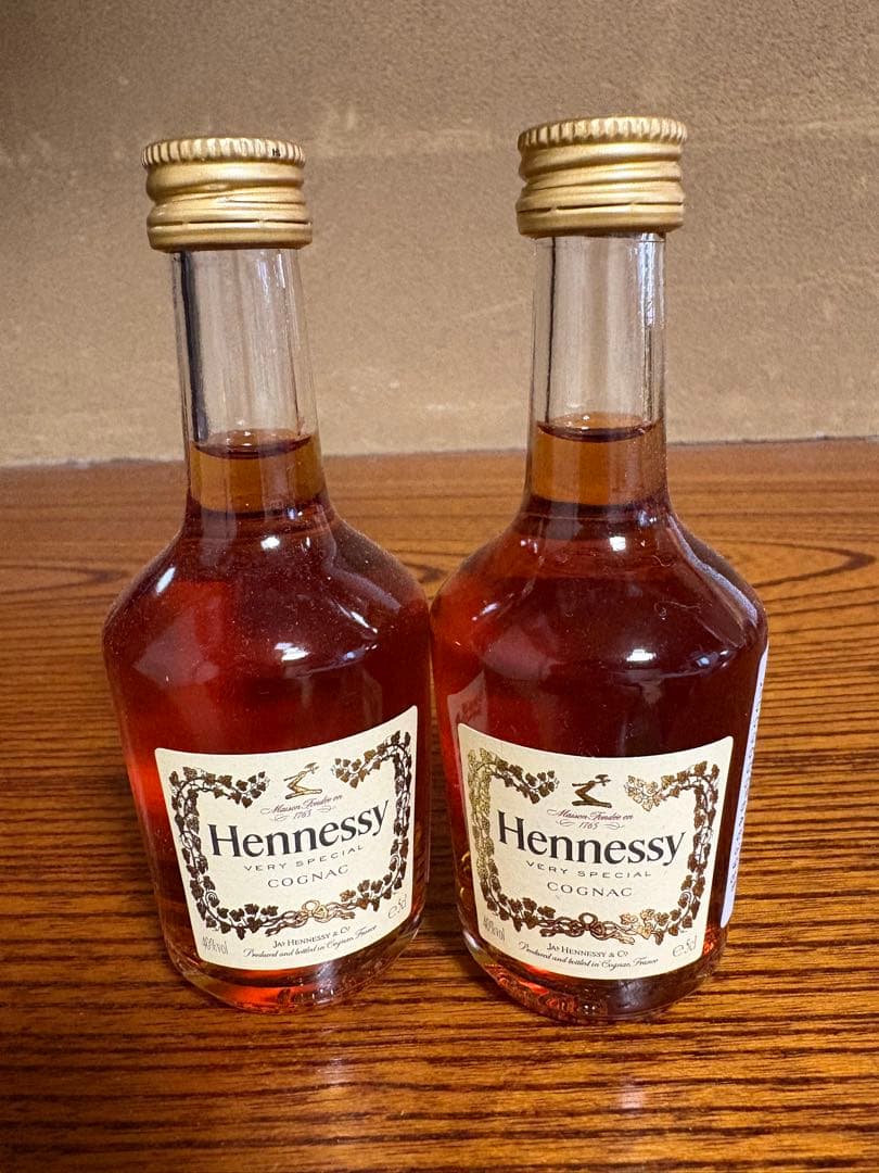 ヘネシーVS ミニボトル50ml 2本セット - メルカリ