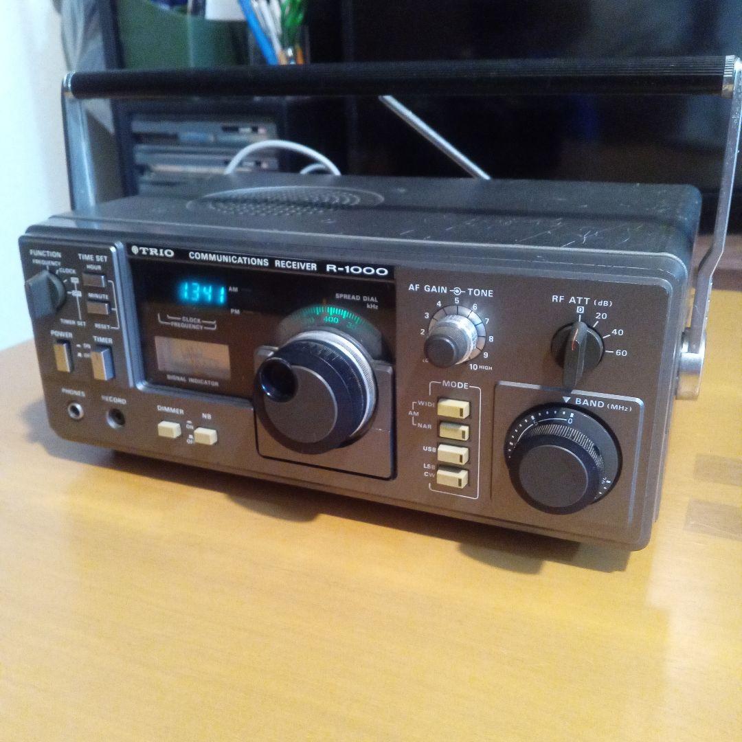 TRIO R-1000 受信機 通電受信確認済 BCLやアマチュア無線受信などに TRIO R-1000 受信機 通電受信確認済 BCLやアマチュア無線受信などに