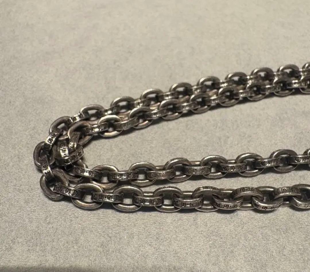 クロムハーツ　ペーパーチェーン　silver925 CHROME HEARTS 銀座店 クロムハーツ ペーパーチェーン ネックレス 24