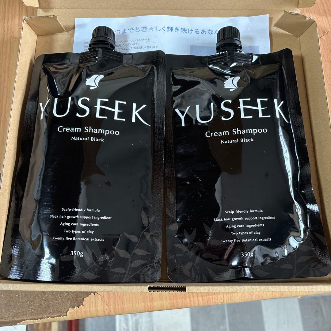 YUSEEK クリームシャンプー Natural Black 350g×2 YUSEEK / YUSEEKクリームシャンプー ナチュラルブラックの公式商品情報