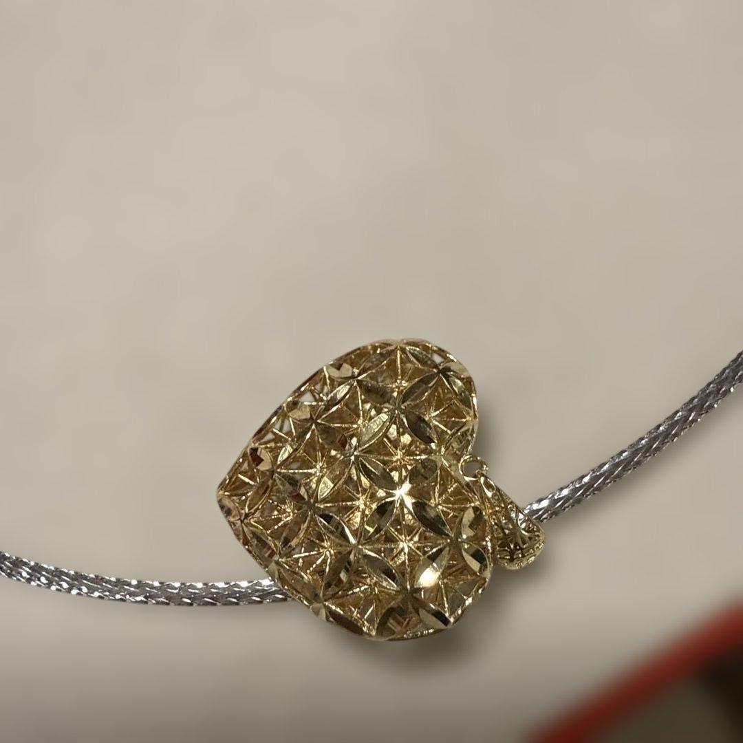 ベイクドチーズ様専用) 18金wg/yg 2トーンオメガネックレス - メルカリ