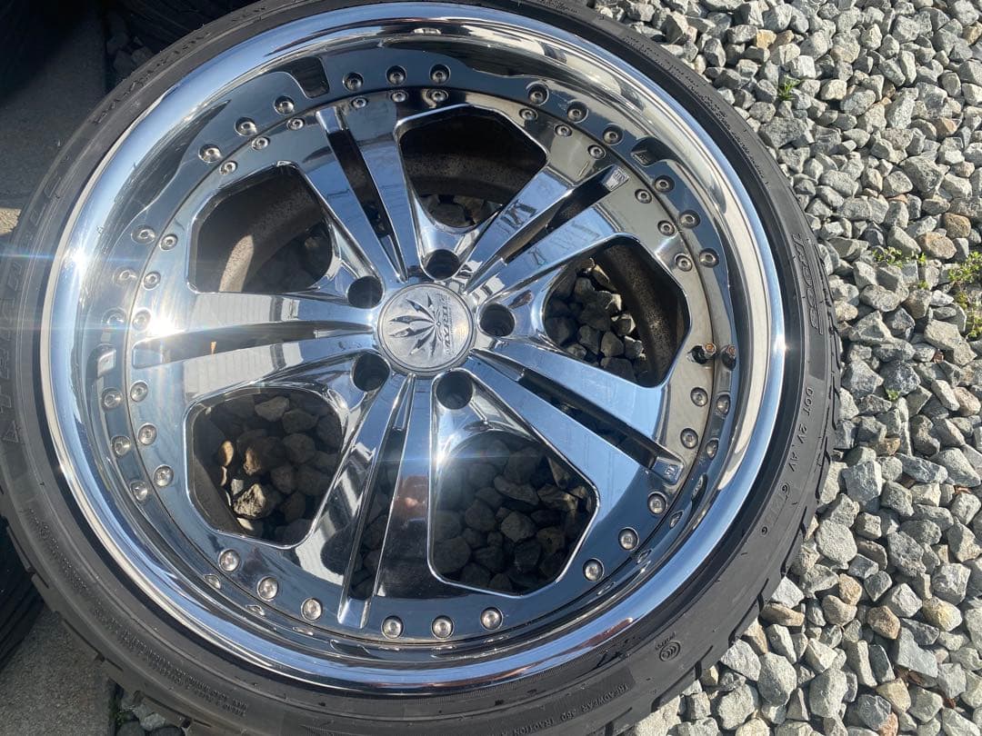 19インチ クロームホイール245/35ZR19と275/30ZR192本セット - メルカリ