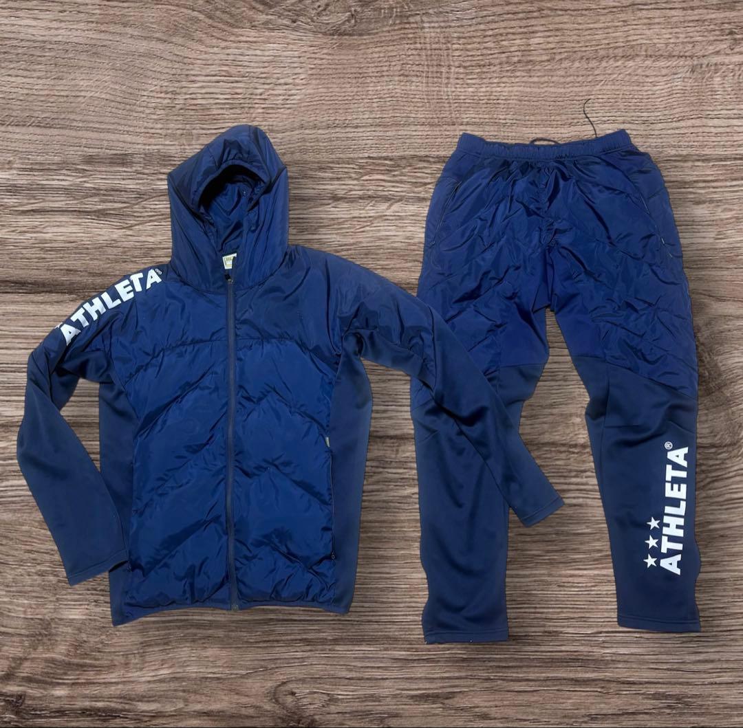ATHLETA ピステ・ウィンドブレーカーセット ネイビー　Lサイズ ATHLETA アスレタ ピステスーツ 上下セット(ネイビー) 02318 NVY