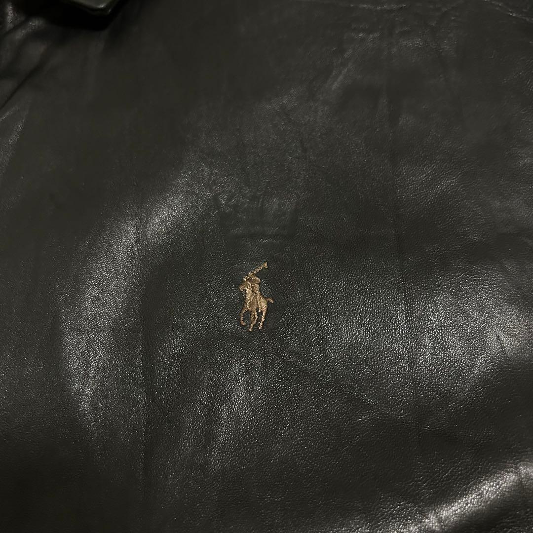 希少 リアムギャラガー着 90s Ralph Lauren レザージャケット - メルカリ