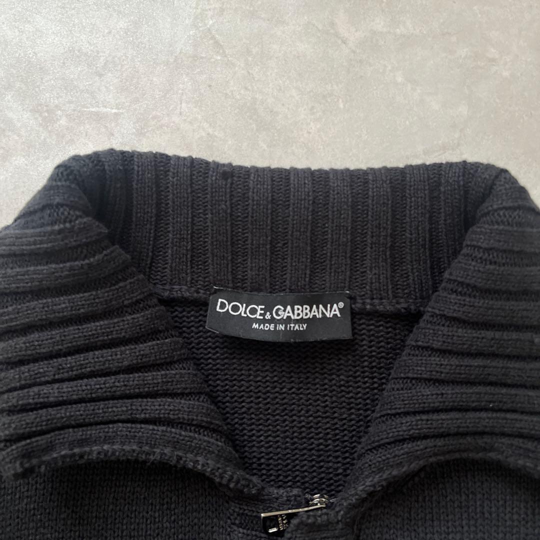 DOLCE&GABBANA Zip-Up Cotton Knit Jacket - メルカリ