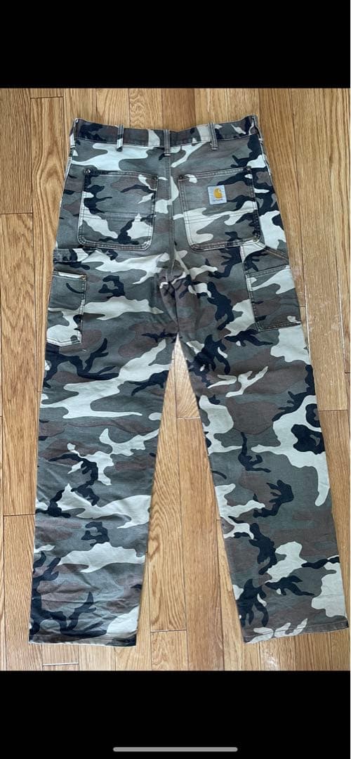 Carhartt ダブルニー ウッドランドカモ 迷彩 - メルカリ