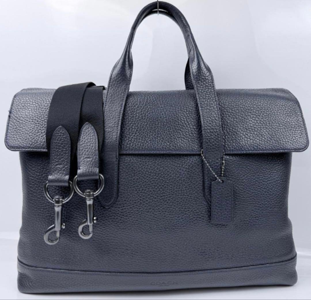 COACH コーチ ハミルトン ネイビー ビジネスバッグ COACH ブリーフケース ショルダーバッグ ビジネスバッグ 斜め掛け