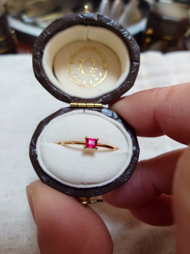 レッドスピネル 優美堂 k18 12号 - メルカリ