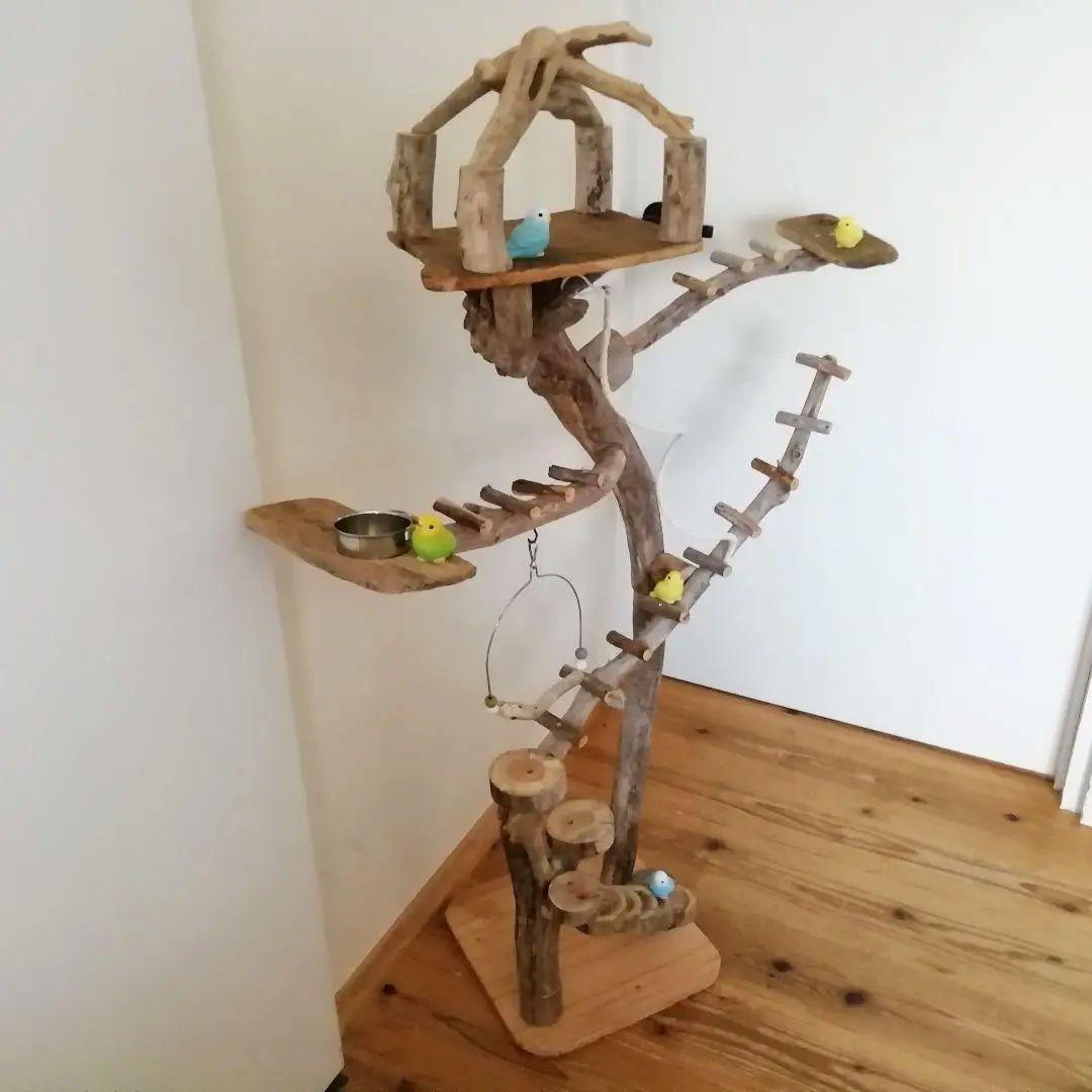 バードアスレチックジム㉚ 天然木 自然木 流木 止まり木 インコ遊び場