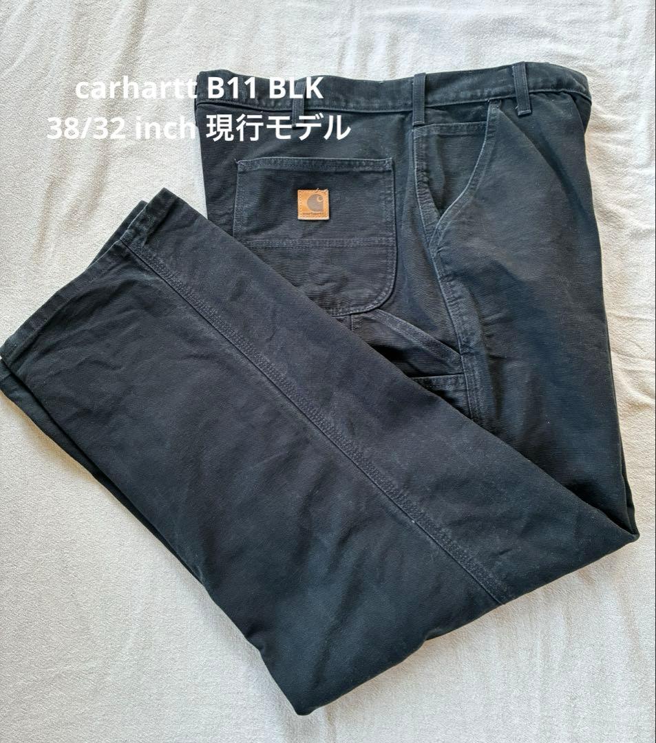 carhartt B11 BLK 38/32 inch 現行 Carhartt B11 Washed Duck Work Dungaree - Black — Dave's New York