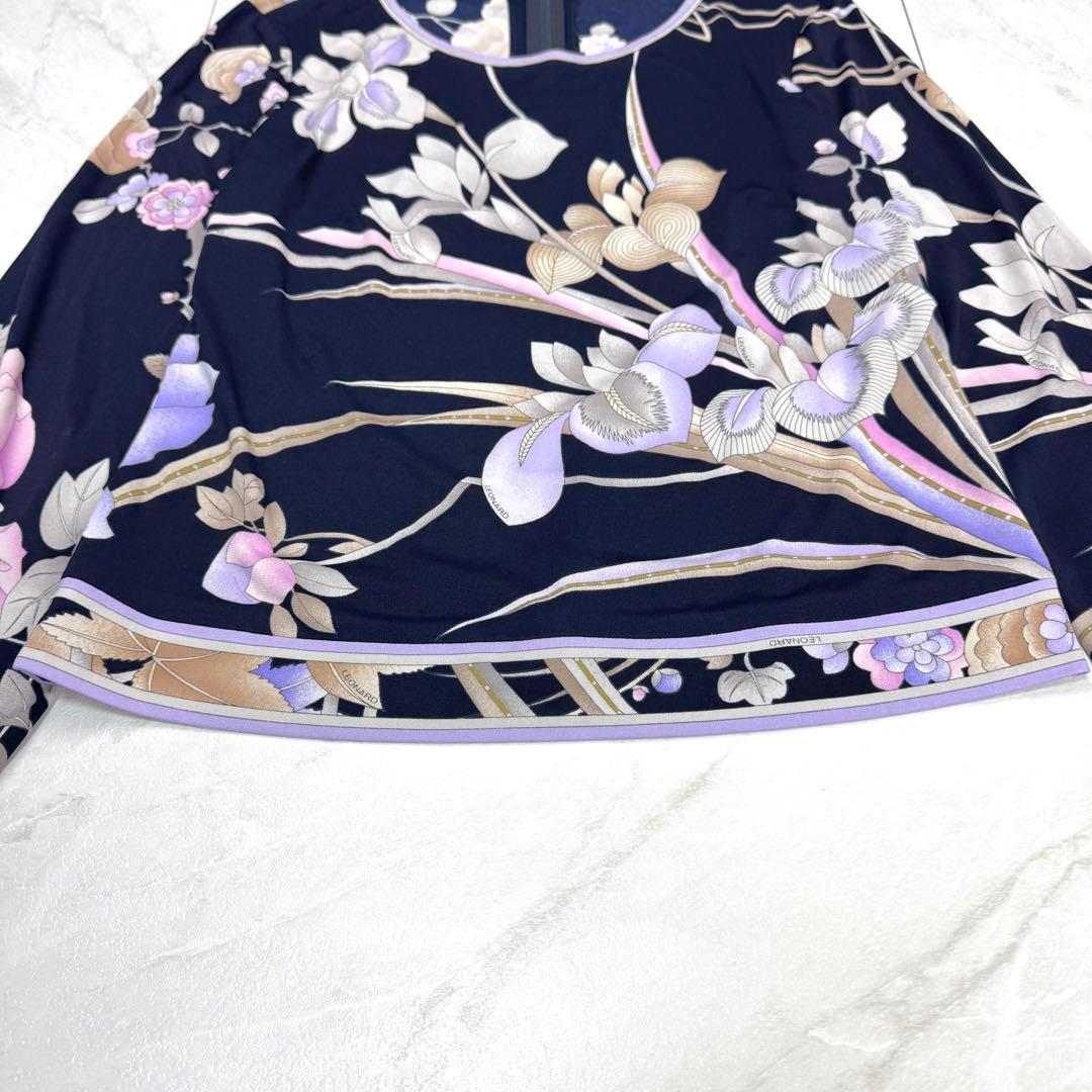 極美品 レオナール トップス カットソー プルオーバー カンカン 花柄