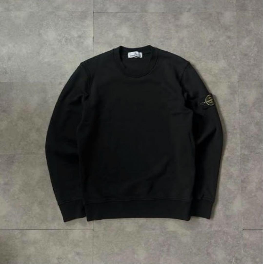 即完L❗️】stone island スウェットトレーナー ブラックL 裏起毛