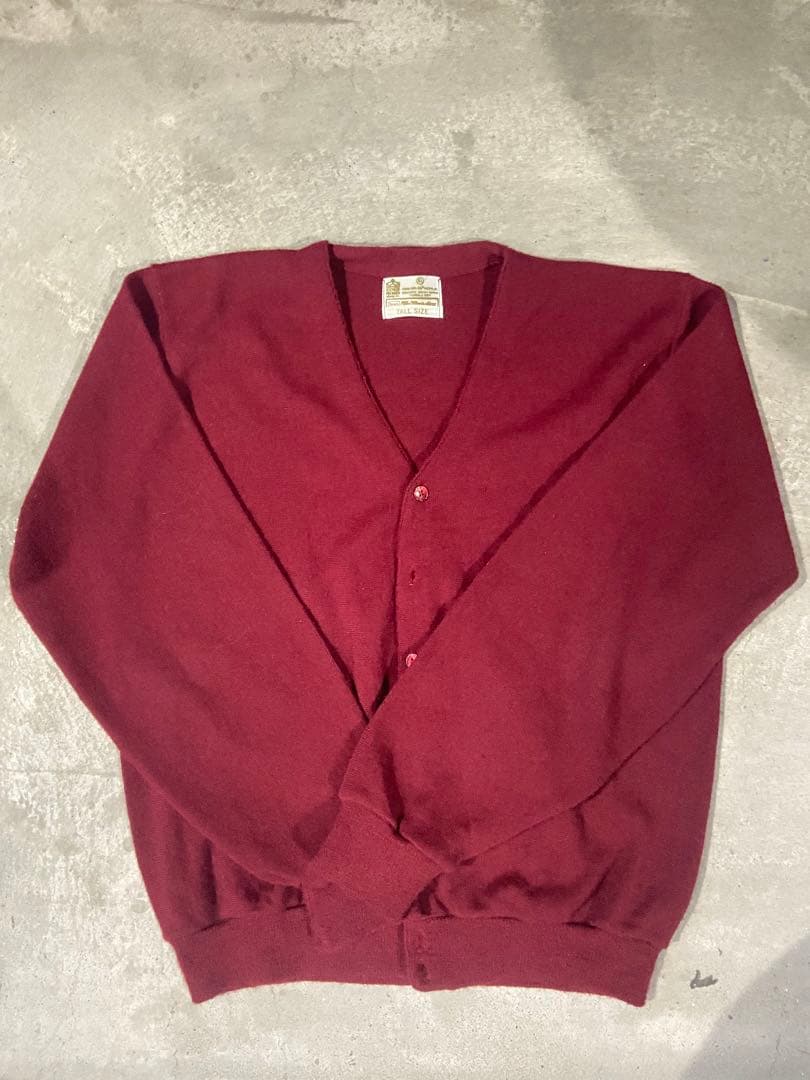 70年代　Sears / KING’S ROAD アクリルニットカーディガン 古着 70年代 シアーズ Sears KINGS ROAD キングスロード アクリル