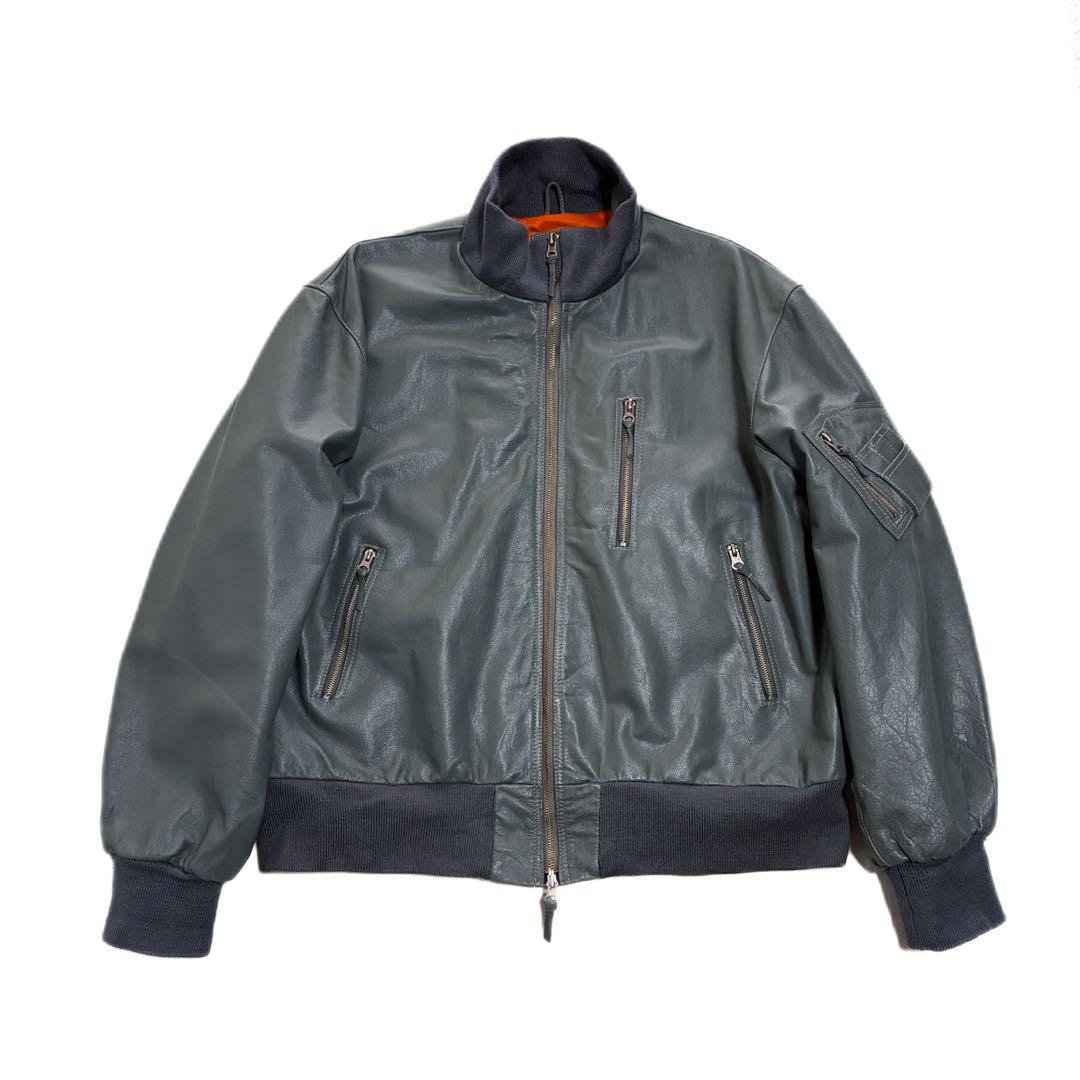 良品 Mil-Tec社製 ドイツ軍 パイロット レザー フライトジャケット 58