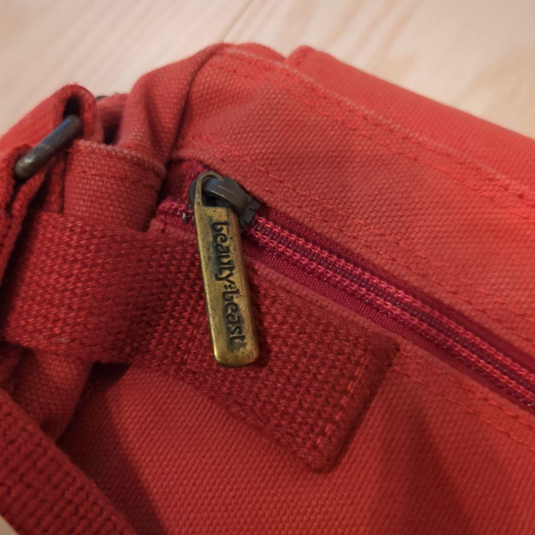 beauty:beast beauty:beast 限定版 メッセンジャーバッグ レッド 激