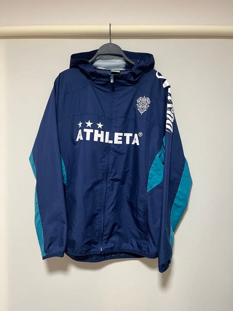 ATHLETA アビスパ福岡モデル ウィンドブレーカー ネイビー サイズO ATHLETA アビスパ福岡モデル ウィンドブレーカー ネイビー サイズO