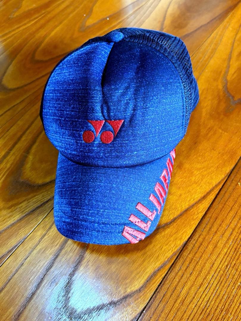 デニム ヨネックス ALLJAPAN キャップ インターハイ ネイビーピンク限定 YONEX ヨネックス ALL JAPAN インターハイ 限定キャップ
