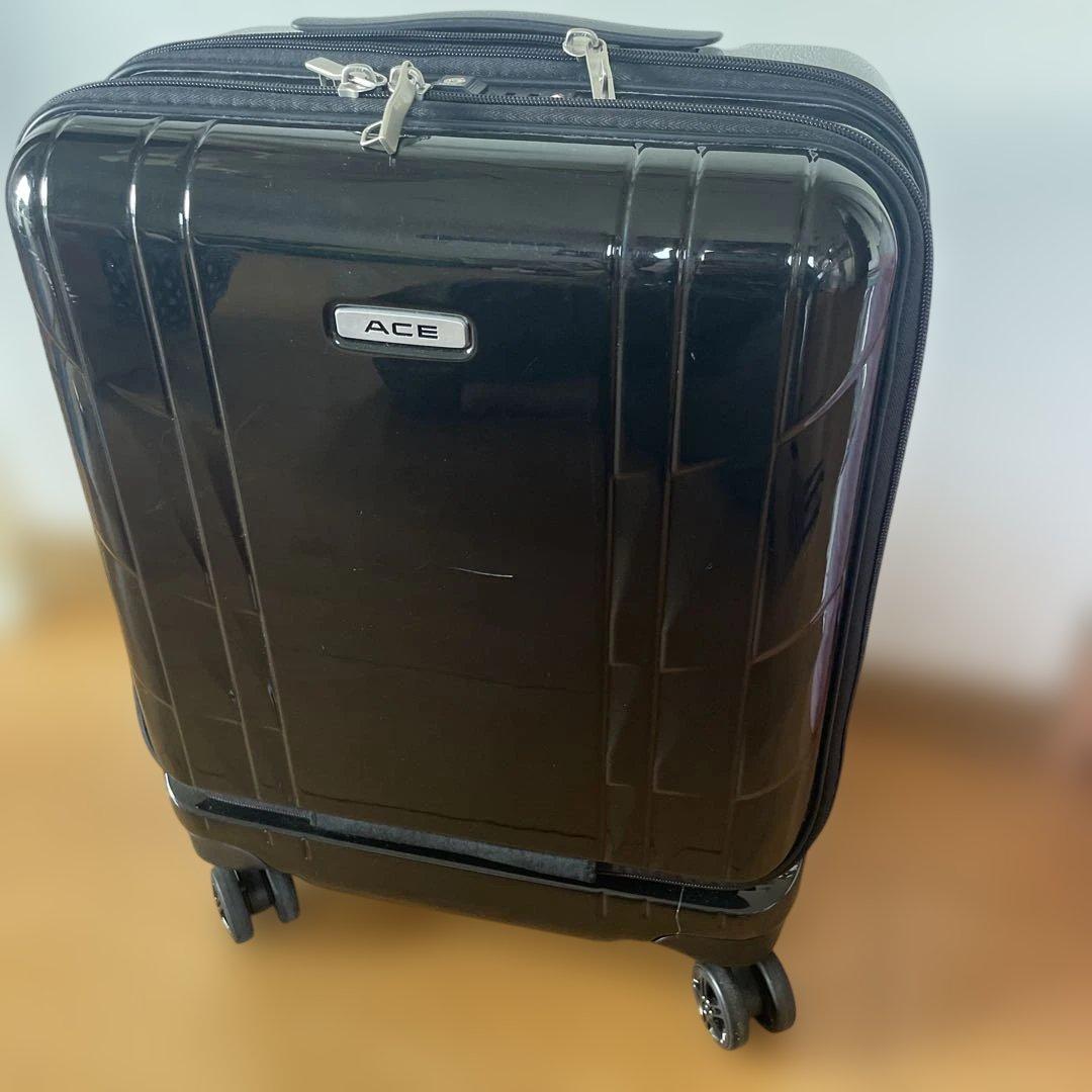 ACE ブラックキャリーケース 4輪 Ace（エース） 最大53%☆3/1迄 特典付 スーツケース クレスタ キャリー