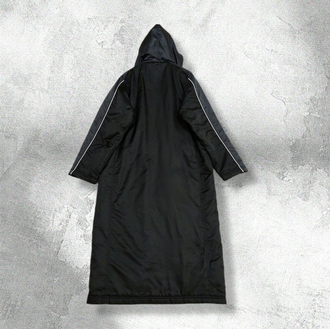 YONEX ベンチコート ロング丈 ヒートカプセル 黒 S フード着脱可 兼用