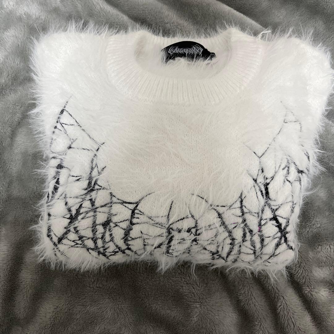 yxngbratz ヤンブラ YB Logo Knit White ニット S - メルカリ