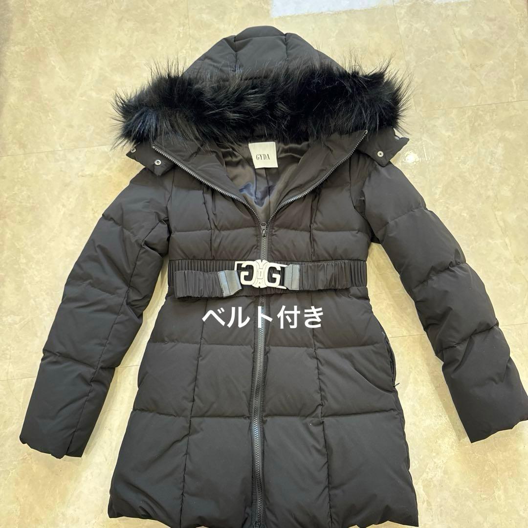 GYDA 黒 ベルト付き ダウンジャケット 2023 - メルカリ