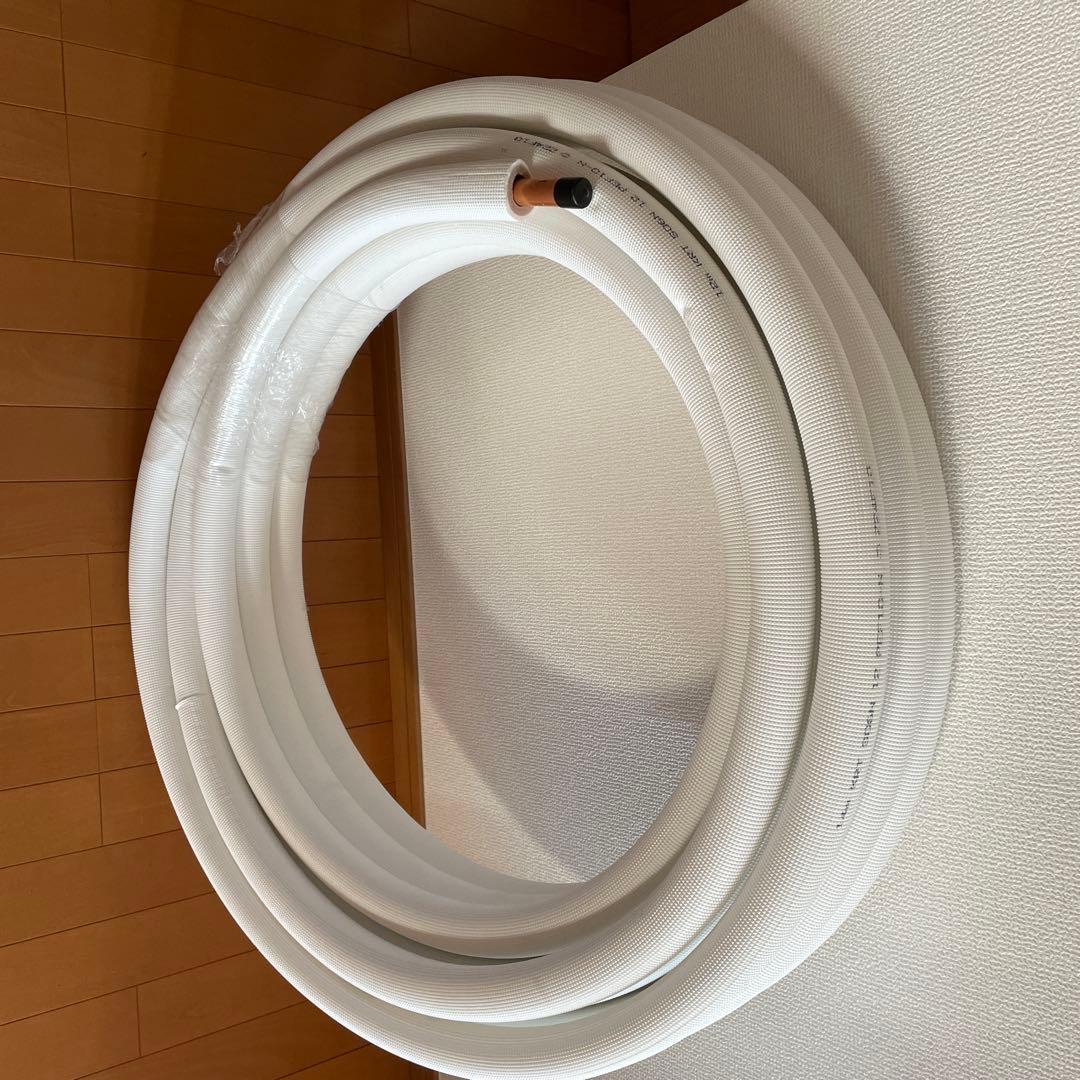 エアコン用シングルコイル　6部20M シングルコイル 6分 20mm保温 19.05Φ 20M エアコン配管用被覆銅管 空調