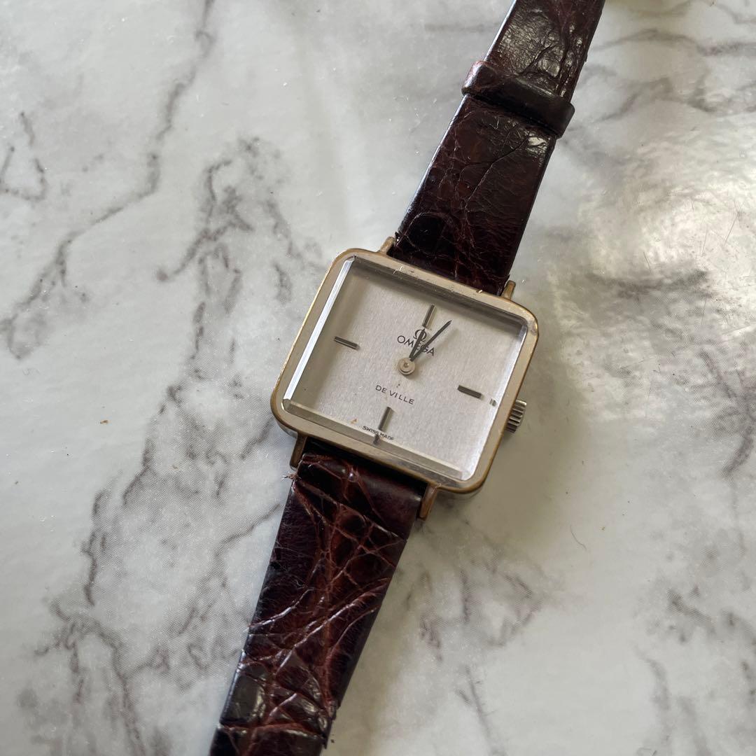 ★OMEGA DE VILLE レディース腕時計★ OMEGA オメガ DE VILLE デビル カットガラス ウォッチ 腕時計