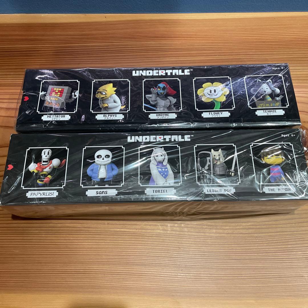 アンダーテール ビニールのフィギュアコンプリートセット UNDERTALE