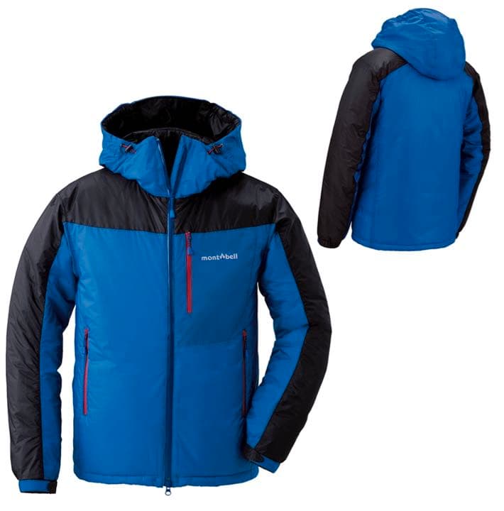 モンベル フラットアイアンパーカ men's XS青 - メルカリ