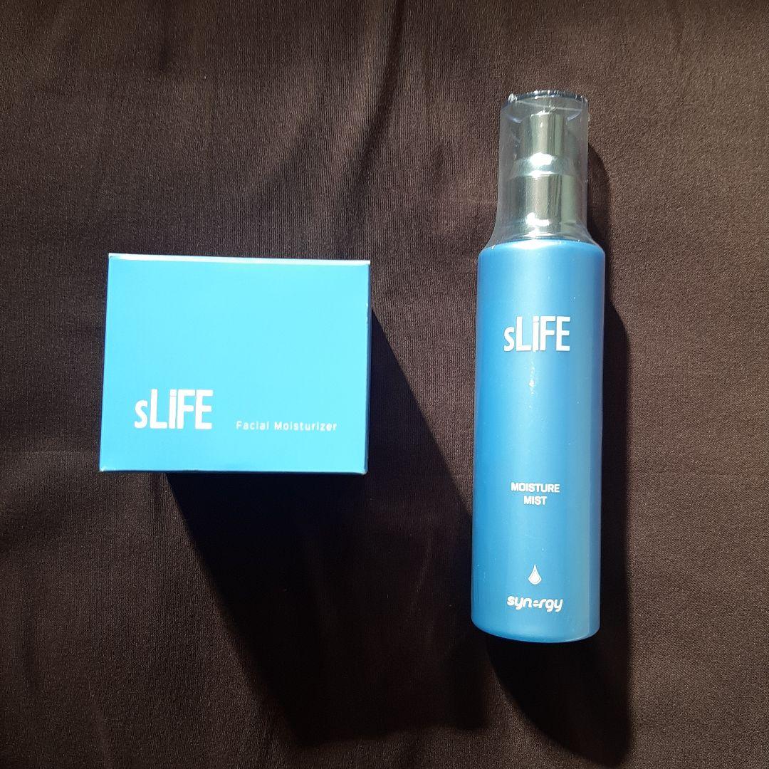 シナジーワールドワイド　エスライフ モイスチャーミスト＆モイスチャークリーム sLiFE モイスチャーミストは、先進の研究から生まれた高機能水を配合