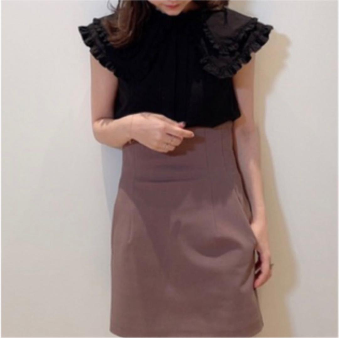 SNIDEL スナイデル* 新品未使用　ビッグカラーノースリブラウス ブラック SNIDEL - SNIDEL ORGANICSビッグカラーノースリブラウス トップスの