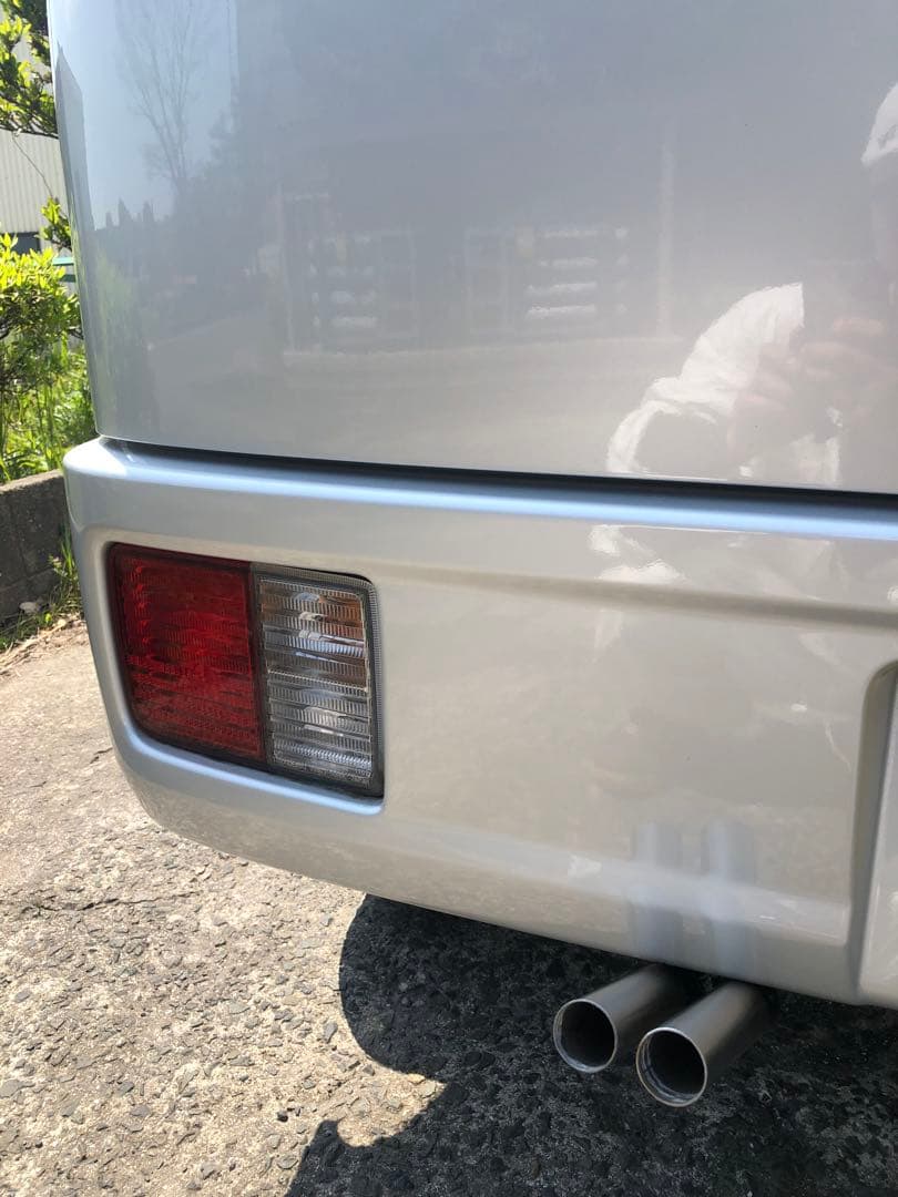 スズキ★エブリィ★デュアルマフラーカッター★ 徳島 の ジムニー専門店 スズキコンプリート販売徳島 アウトクラスカーズ