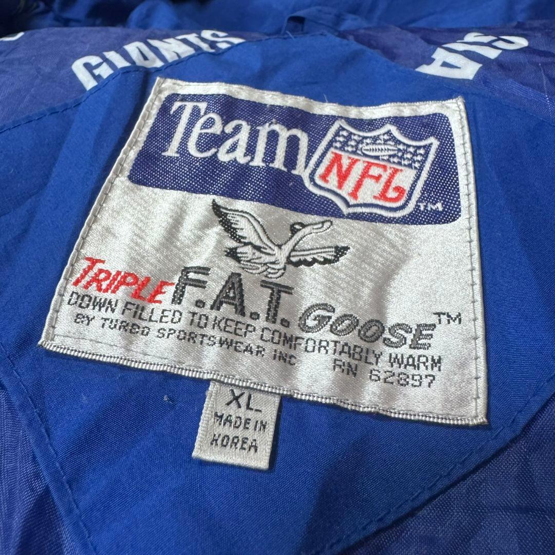 90s TEAM NFL GIANTS ジャイアンツ ダウンジャケット 古着 - メルカリ