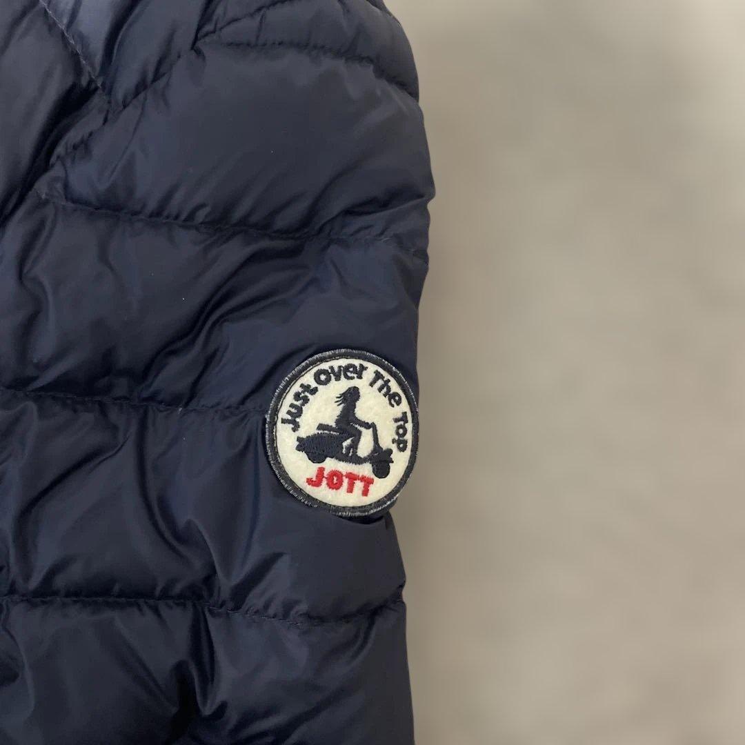 美品］JOTT フード付きダウンジャケット ネイビー - メルカリ