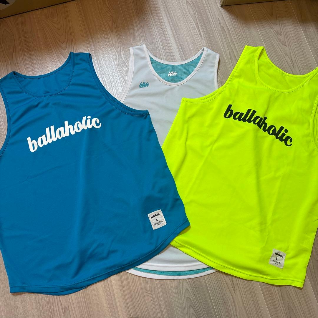 ballaholic タンクトップ 3点セット　Lサイズ ballaholic タンクトップ 3点セット Lサイズ Logo Tank Top (white