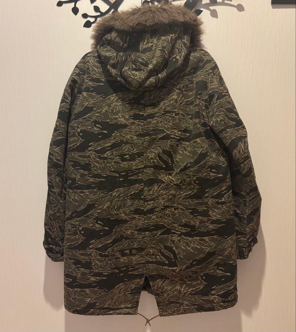 ヒステリックグラマー プリマロフト タイガーストライプ モッズコート