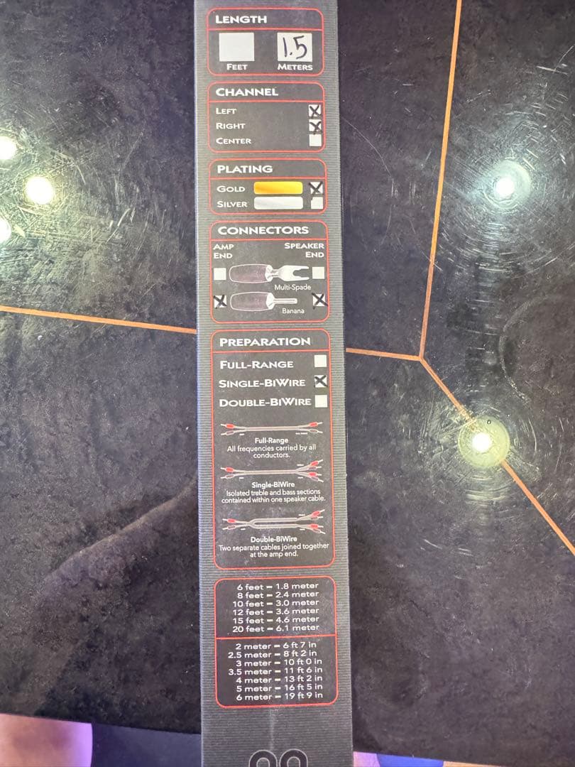 AudioQuest Rocket 44 スピーカーケーブル 1.5m