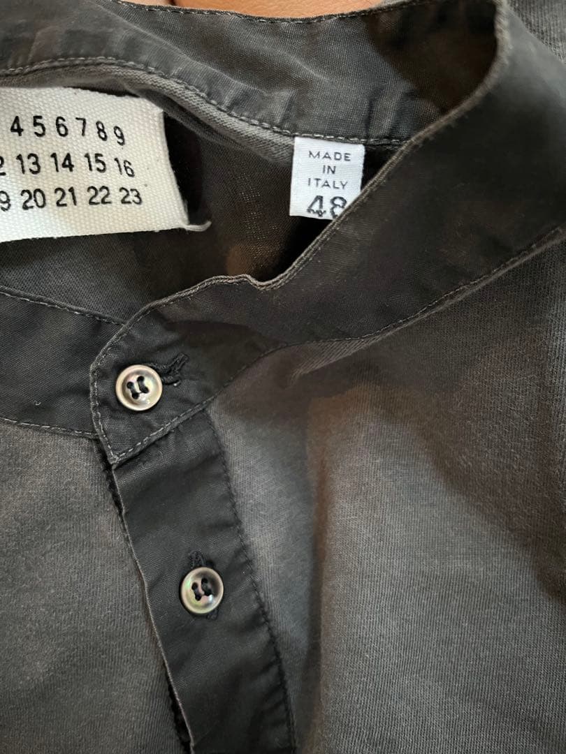 マルタン マルジェラ ⑩ ヘンリーネック Tシャツ 本人期 48 レア 06年