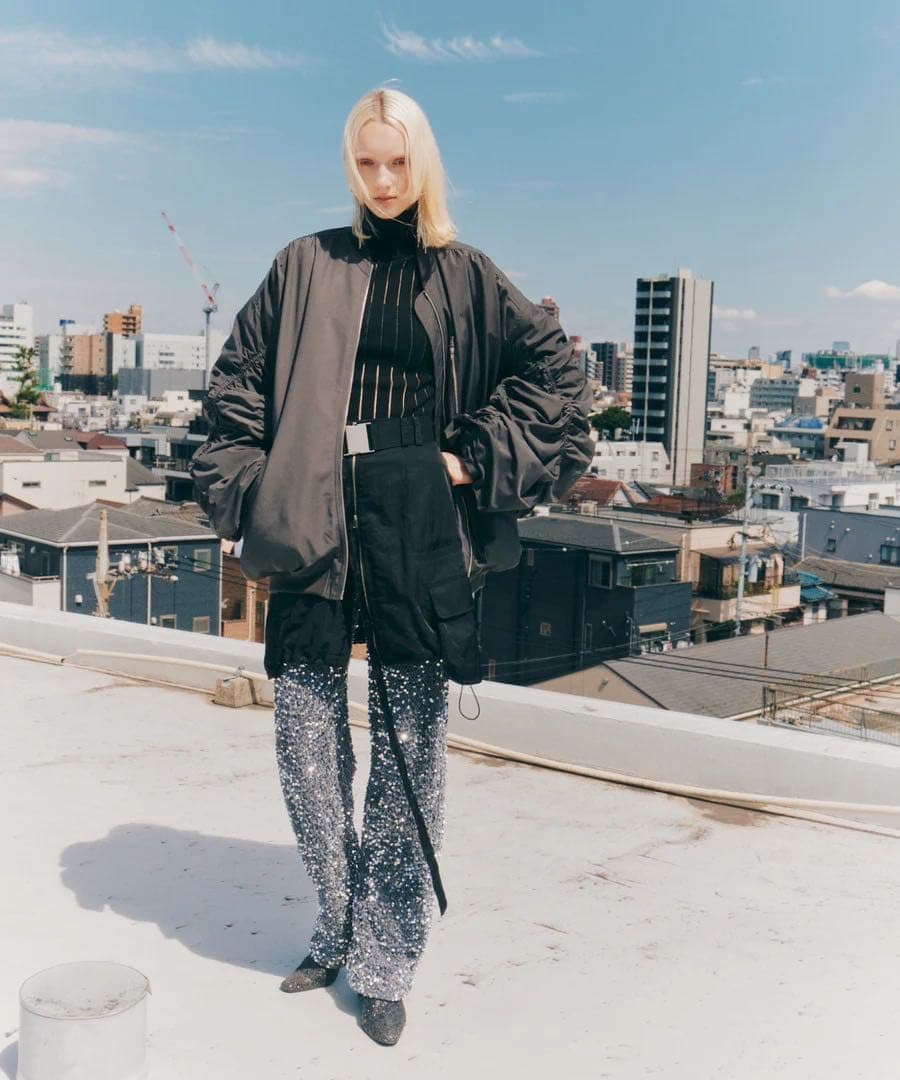 ラベルエチュード ギャザーボリュームキルトライナーMA-1 - メルカリ