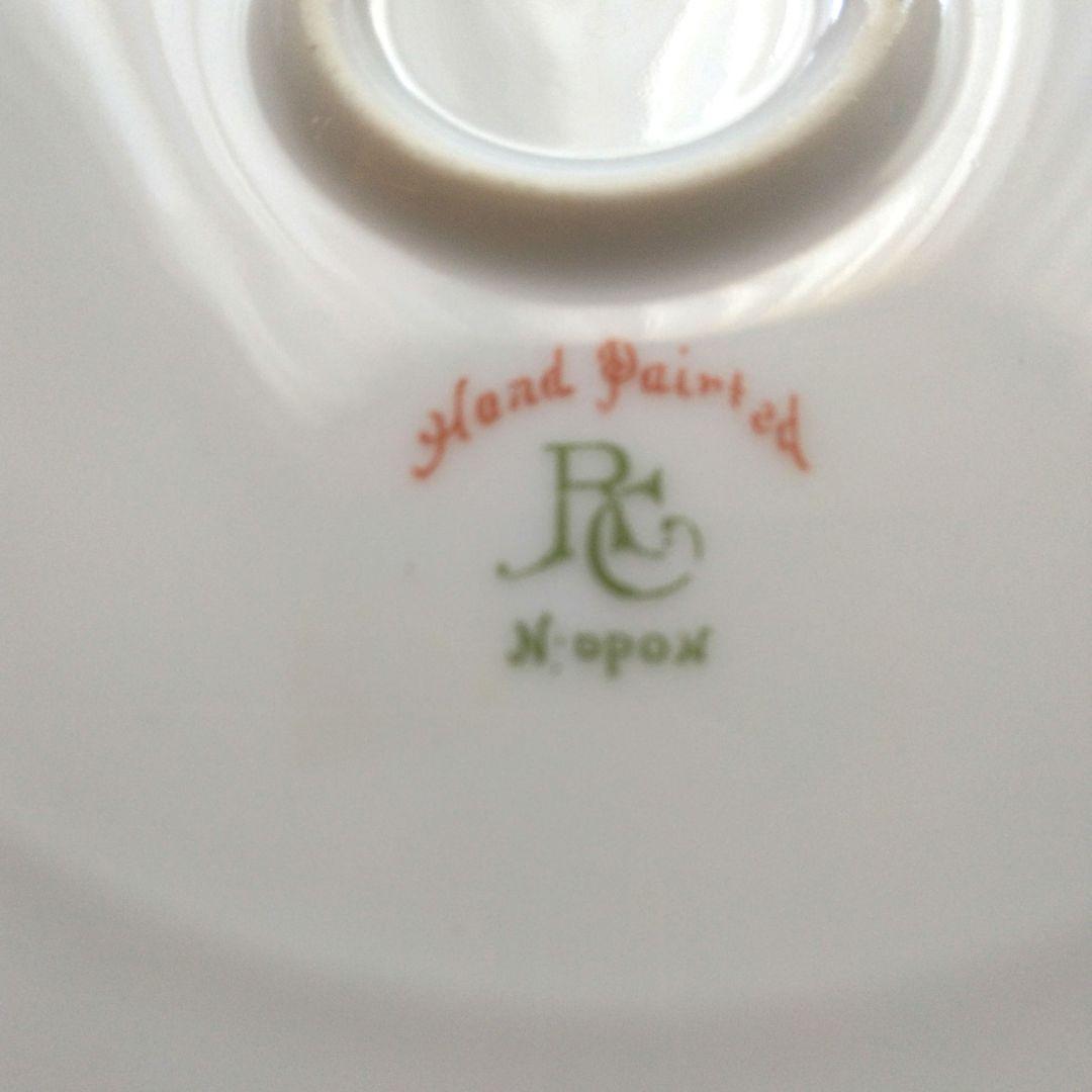 骨董級】オールドノリタケ メイプルリーフ 明治陶器 美品 金彩 ビー