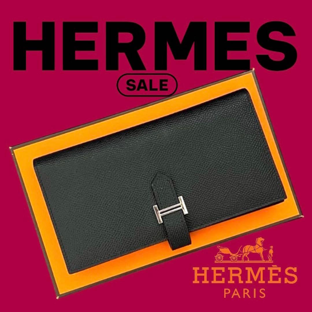 参考価格100万円】エルメス ベアン 長財布 スフレ 人気 ブランド