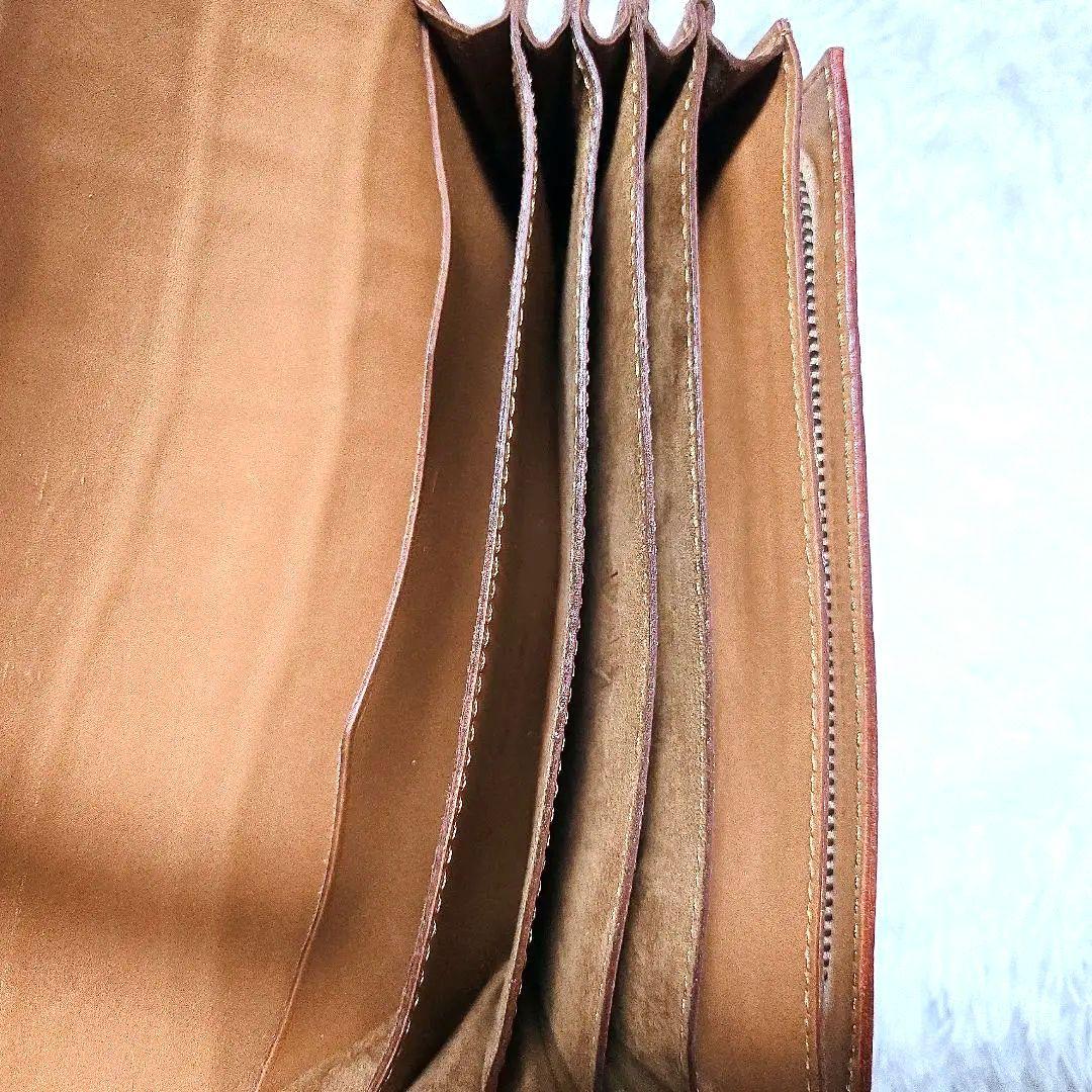 フェリージ 長財布 クロコ型押し 本革 イタリア製 オレンジブラウン 美