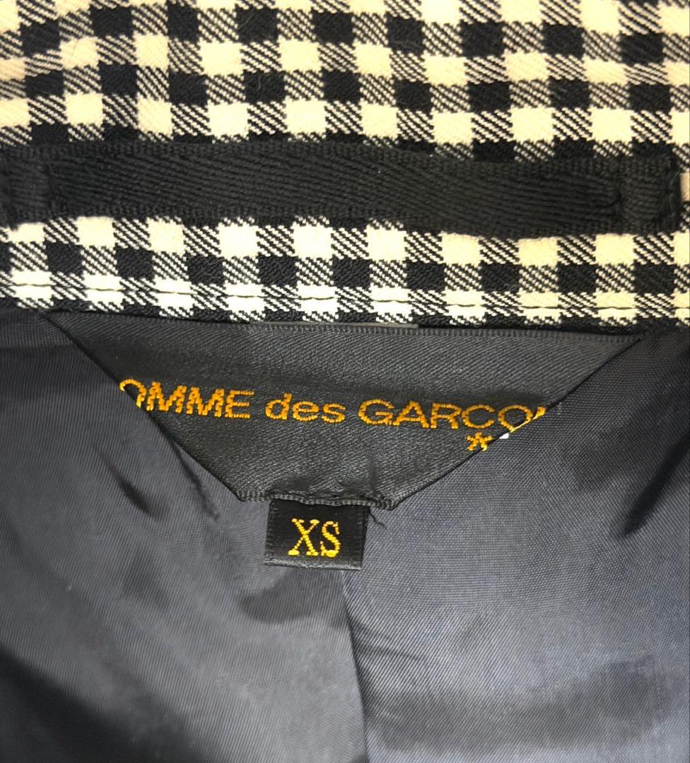COMME des GARÇONS チェック柄 テーラードジャケット XS - メルカリ