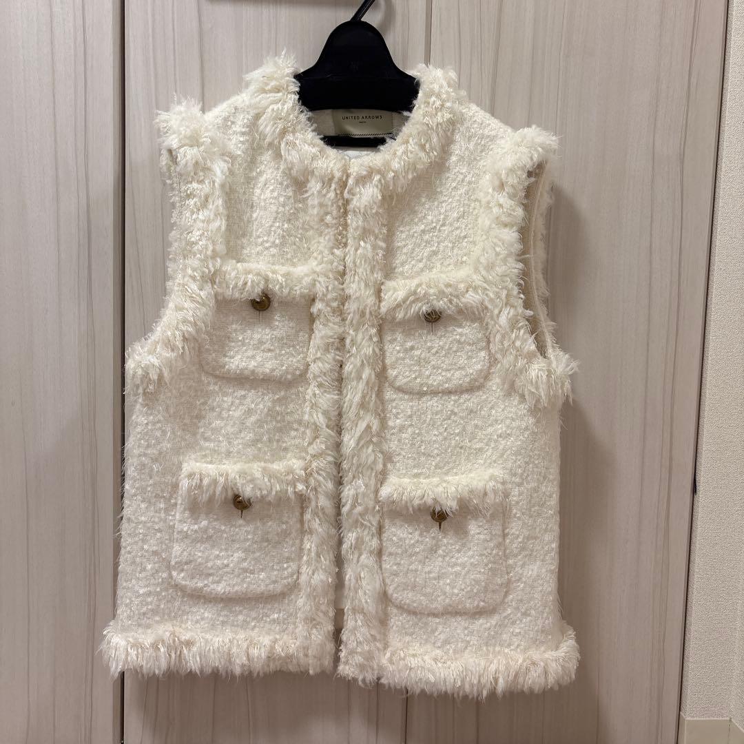 最終値下】UNITED ARROWS シャギー ツイード ベスト - メルカリ