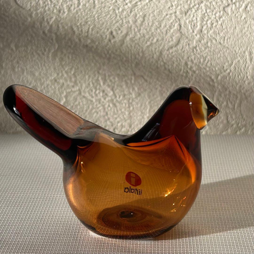 イッタラ オイバ・トイッカ ガラスの鳥 シエッポ Sieppo カッパー